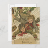 ヴィンテージクリスマスソリ シーズンポストカード (正面/裏面)