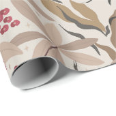 ヴィンテージクリスマスタイガーパターン | フェスティバル休日 ラッピングペーパー (ロールコーナー)