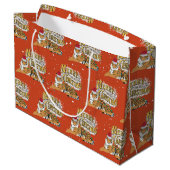 ヴィンテージクリスマスタイガー&メリークリスマス ラージペーパーバッグ (裏面アングル)