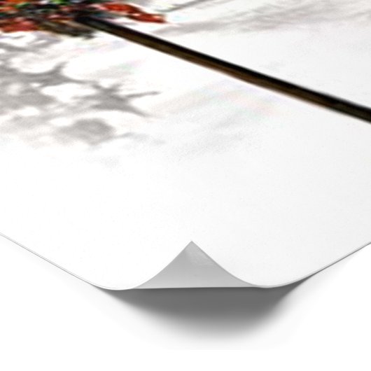 ヴィンテージクリスマスタウンのポスター ポスター (角)