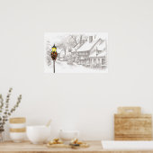 ヴィンテージクリスマスタウンのポスター ポスター (キッチン)