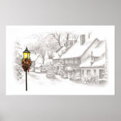 ヴィンテージクリスマスタウンのポスター ポスター (正面)