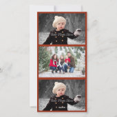 ヴィンテージクリスマスタウンフォトカード シーズンカード (裏面)