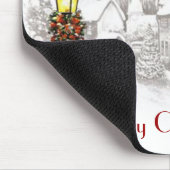 ヴィンテージクリスマスタウンマウスパッド マウスパッド (コーナー)