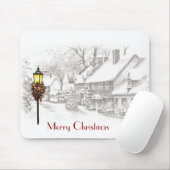 ヴィンテージクリスマスタウンマウスパッド マウスパッド (マウス)