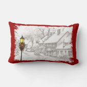 ヴィンテージクリスマスタウンランバーピロー ランバークッション (裏面)