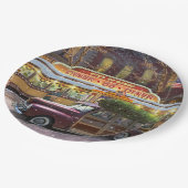 ヴィンテージクリスマスダイナー ペーパープレート (アングル)