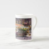 ヴィンテージクリスマスダイナー ボーンチャイナマグカップ (正面右)