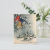 ヴィンテージクリスマスチャーチベルズウィンター シーズンカード (スタンド正面)