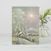 ヴィンテージクリスマスチャーチ冬 シーズンカード (スタンド正面)