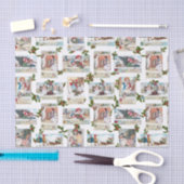 ヴィンテージクリスマスチルドレンズコラージュ 薄葉紙 (クラフト)