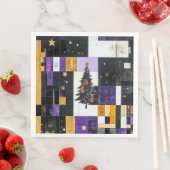 ヴィンテージクリスマスツリーのコラージュ (インサイチュ)