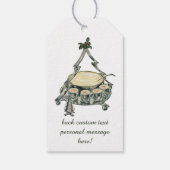 ヴィンテージクリスマスツリーのパンチボウルの卵 ギフトタグ (裏面)