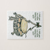 ヴィンテージクリスマスツリーのパンチボウルの卵 ジグソーパズル (横)