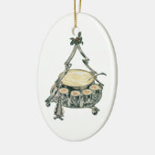 ヴィンテージクリスマスツリーのパンチボウルの卵 セラミックオーナメント (左)