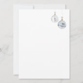 ヴィンテージクリスマスツリーの水色金ゴールド星 (裏面)