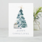 ヴィンテージクリスマスツリーの水色金ゴールド星 (スタンド正面)