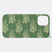 ヴィンテージクリスマスツリーイラストレーションパターン Case-Mate iPhoneケース (裏面 (横))