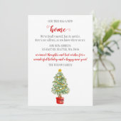 ヴィンテージクリスマスツリーウェーブムーヴェホリデーカード (スタンド正面)