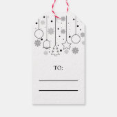 ヴィンテージクリスマスツリーエレガントのクリモダンスマス ギフトタグ (裏面)