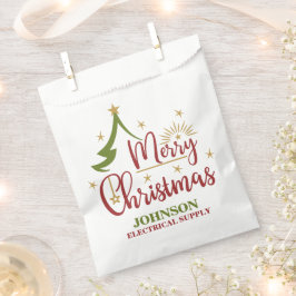 ヴィンテージクリスマスツリーオフィスパーティー フェイバーバッグ