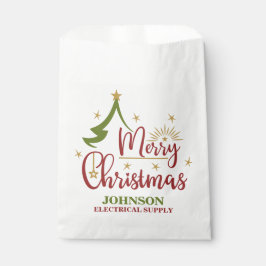 ヴィンテージクリスマスツリーオフィスパーティー フェイバーバッグ