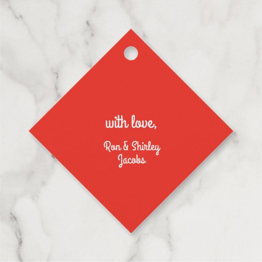 ヴィンテージクリスマスツリーオーナメントズホリデイ フェイバータグ (裏面)