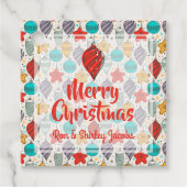 ヴィンテージクリスマスツリーオーナメントズホリデイ フェイバータグ (正面)