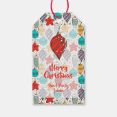 ヴィンテージクリスマスツリーオーナメント ホリデー ギフトタグ (正面)