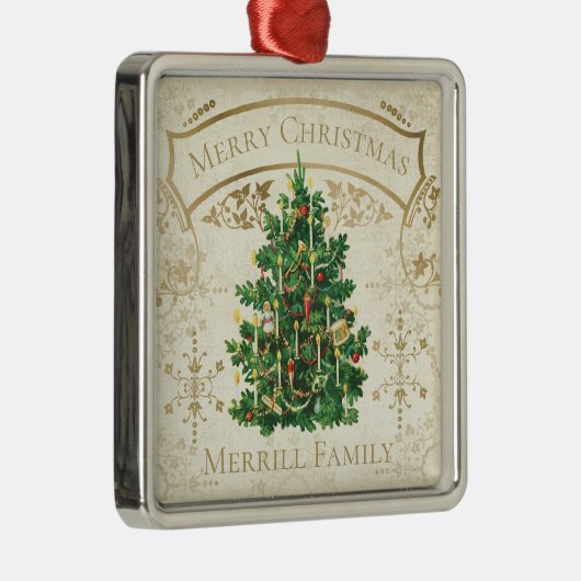 ヴィンテージクリスマスツリーカスタム メタルオーナメント (右)