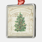ヴィンテージクリスマスツリーカスタム メタルオーナメント (左)