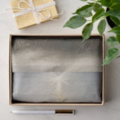 ヴィンテージクリスマスツリーキャンドル点灯の雪のデコパージュ 薄葉紙 (ギフト)