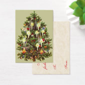 ヴィンテージクリスマスツリーギフトラベル (デスク)