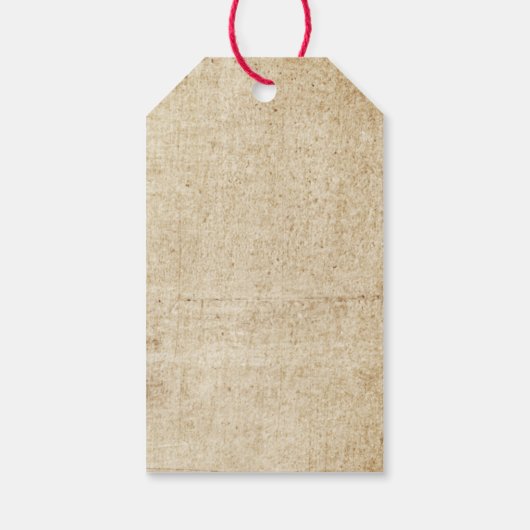 ヴィンテージクリスマスツリーギフトラベル ギフトタグ (裏面)