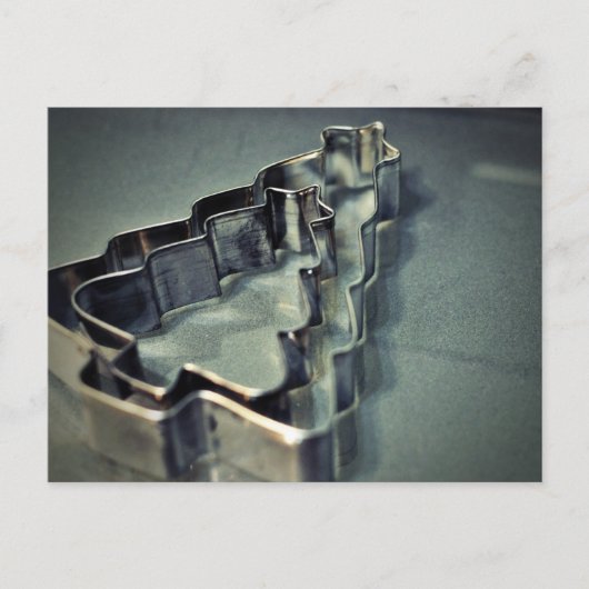 ヴィンテージクリスマスツリークッキーカッター シーズンポストカード (正面)