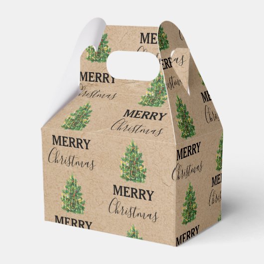 ヴィンテージクリスマスツリークラフトフェスティバルクリスマス フェイバーボックス (裏面サイド)