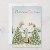 ヴィンテージクリスマスツリーズホーム シーズンカード (正面)