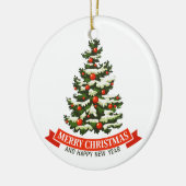 ヴィンテージクリスマスツリーセラミックオーナメント セラミックオーナメント (左)