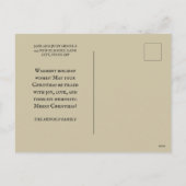 ヴィンテージクリスマスツリーチルドレン雪 シーズンポストカード (裏面)