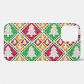 ヴィンテージクリスマスツリーパターン。 Case-Mate iPhoneケース (裏面 (横))