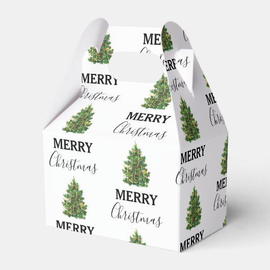 ヴィンテージクリスマスツリーフェスティバルクリスマス フェイバーボックス (裏面サイド)