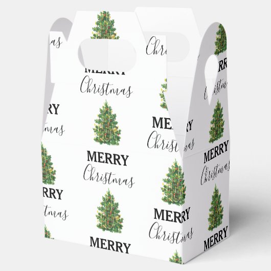 ヴィンテージクリスマスツリーフェスティバルクリスマス フェイバーボックス (オープン)