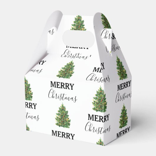 ヴィンテージクリスマスツリーフェスティバルクリスマス フェイバーボックス (正面サイド)