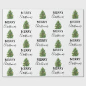 ヴィンテージクリスマスツリーフェスティバルクリスマス ラッピングペーパー (フラット)