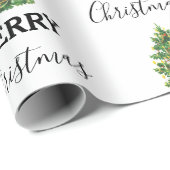 ヴィンテージクリスマスツリーフェスティバルクリスマス ラッピングペーパー (ロールコーナー)