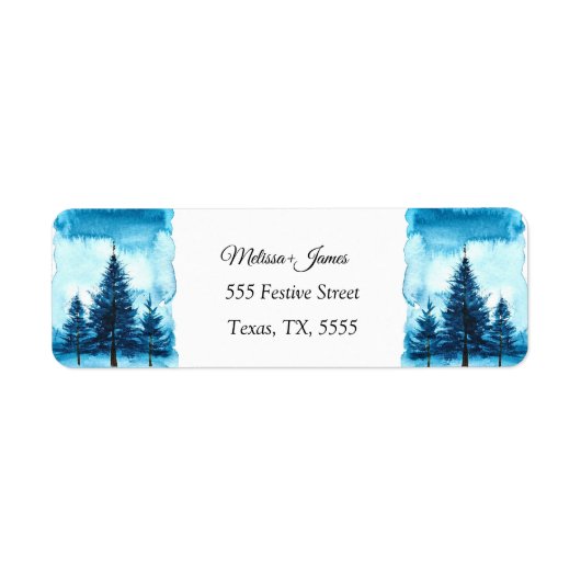 ヴィンテージクリスマスツリーフェスティバル結婚ズラベル ラベル (正面)