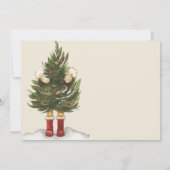 ヴィンテージクリスマスツリーホリデーオープンハウス 招待状 (裏面)