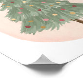 ヴィンテージクリスマスツリーホリデーデコールポスター ポスター (角)