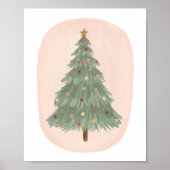 ヴィンテージクリスマスツリーホリデーデコールポスター ポスター (正面)