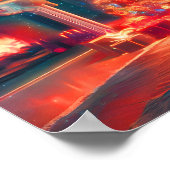 ヴィンテージクリスマスツリーホリデーデコールポスター ポスター (角)